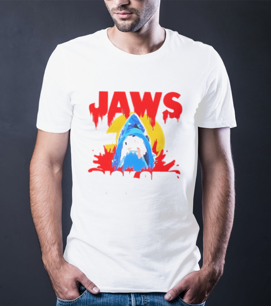 Jaws Bit My Dick Off Amity Island New England Shark Attack T-Shirt
