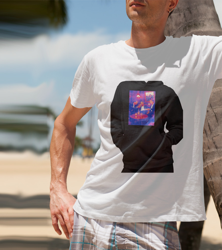 Rafael Nadal Novak Djokovic Roger Federer Tennis Legends The Big Three Iconic Gathering T-Shirt