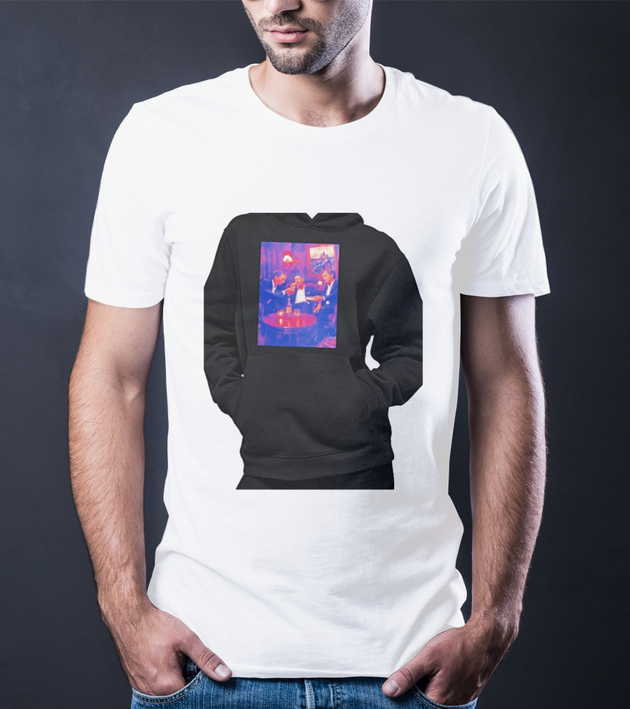 Rafael Nadal Novak Djokovic Roger Federer Tennis Legends The Big Three Iconic Gathering T-Shirt