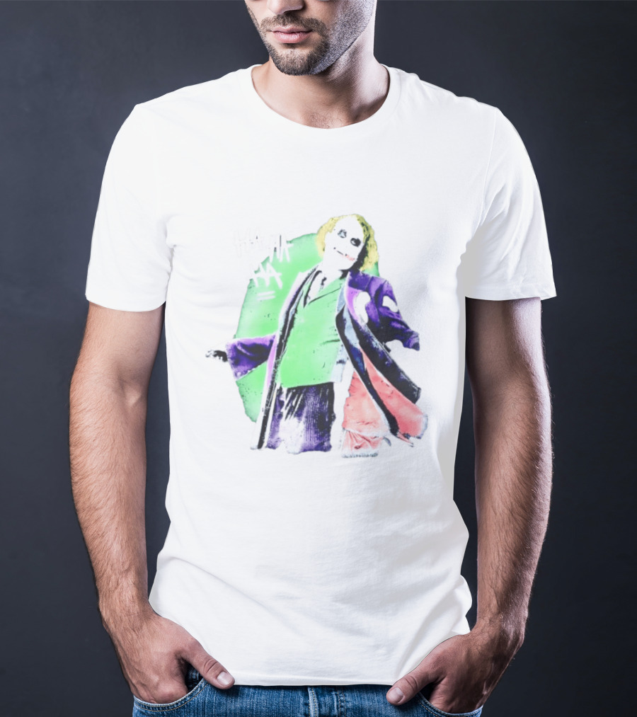 Joker The Dark Knight Ha Ha Ha Iconic Villain Laugh T-Shirt