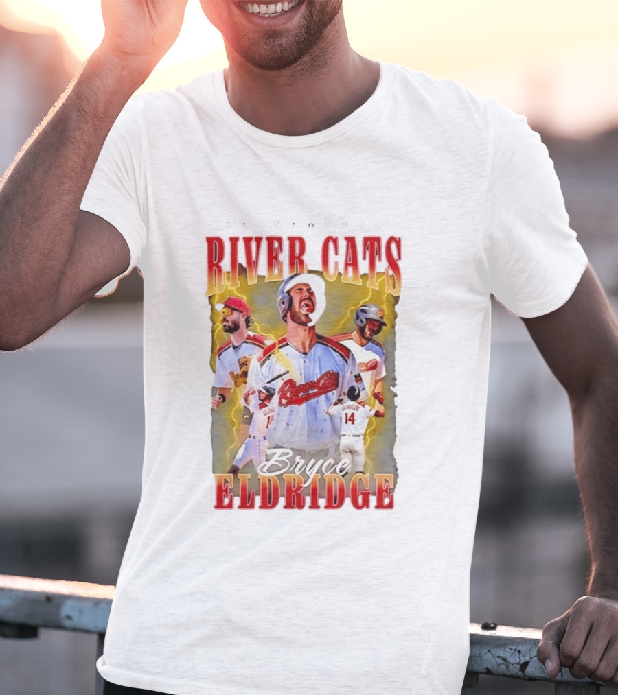 Sacramento River Cats Bryce Eldridge Baseball Team Player Memorabilia T-Shirt