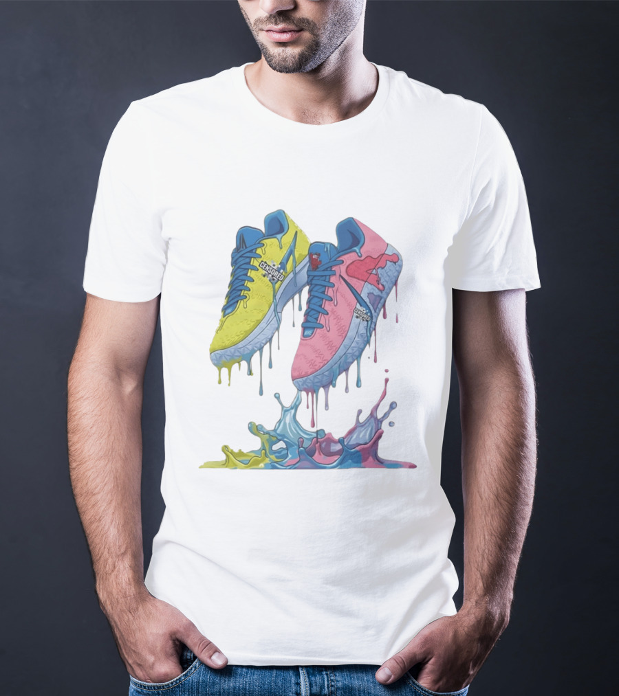 Safety Green Ja 3 Kool Aid Dripping Sneakers Censored T-Shirt