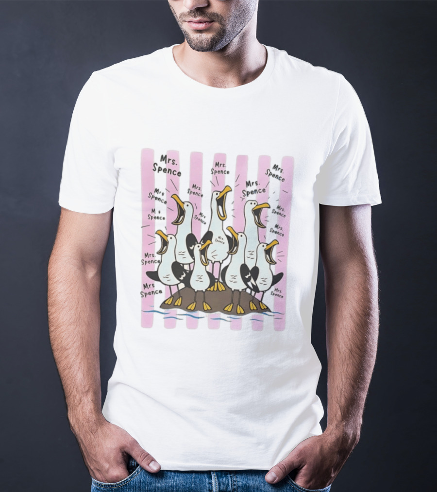 Mrs Spence Screaming Seagulls T-Shirt