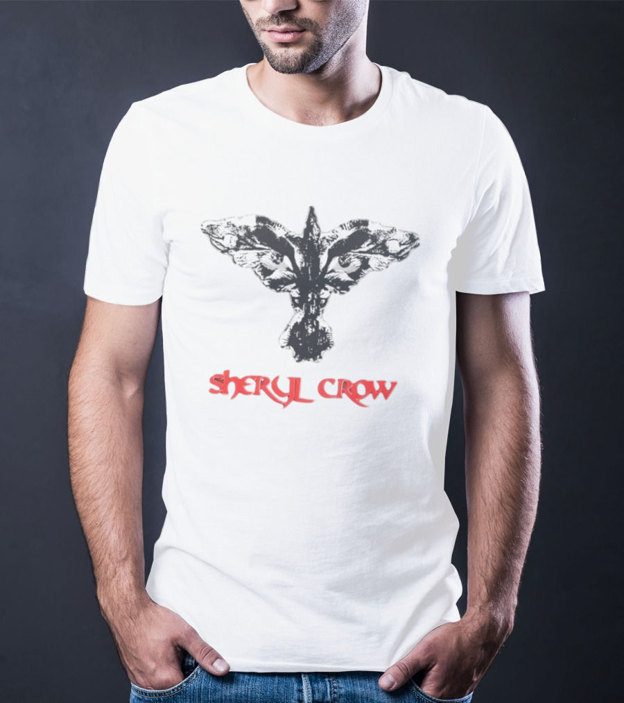 Sheryl Crow Black And White Bird T-Shirt