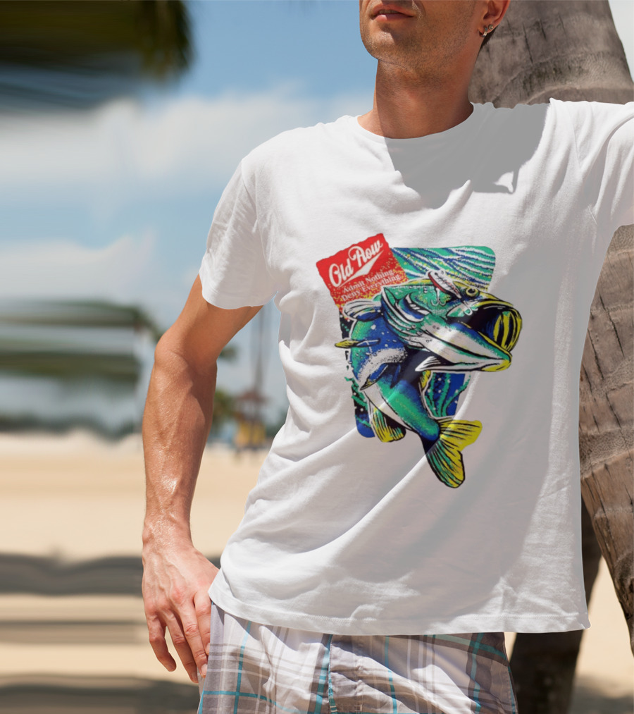 Old Row Largemouth Bass Admit Nothing Deny Everything Fishing T-Shirt