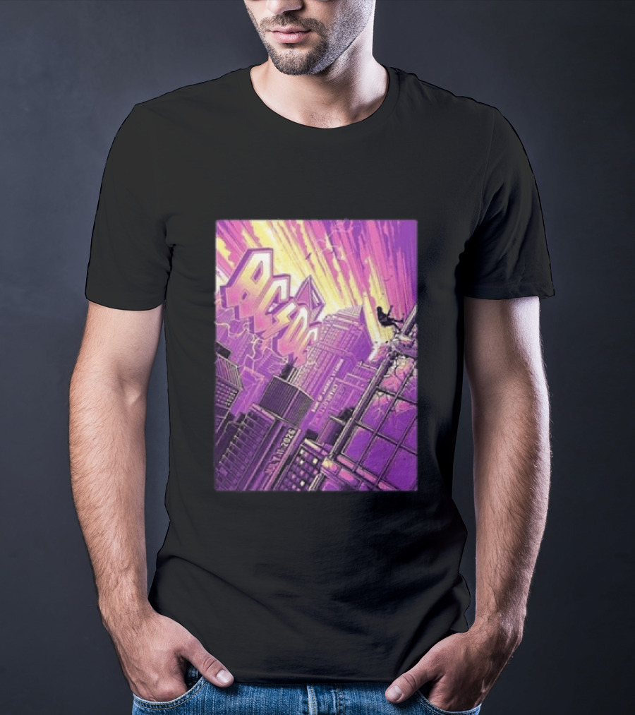 ACDC Charlotte PWR Up North America Tour July 11 2026 Skyline T-Shirt