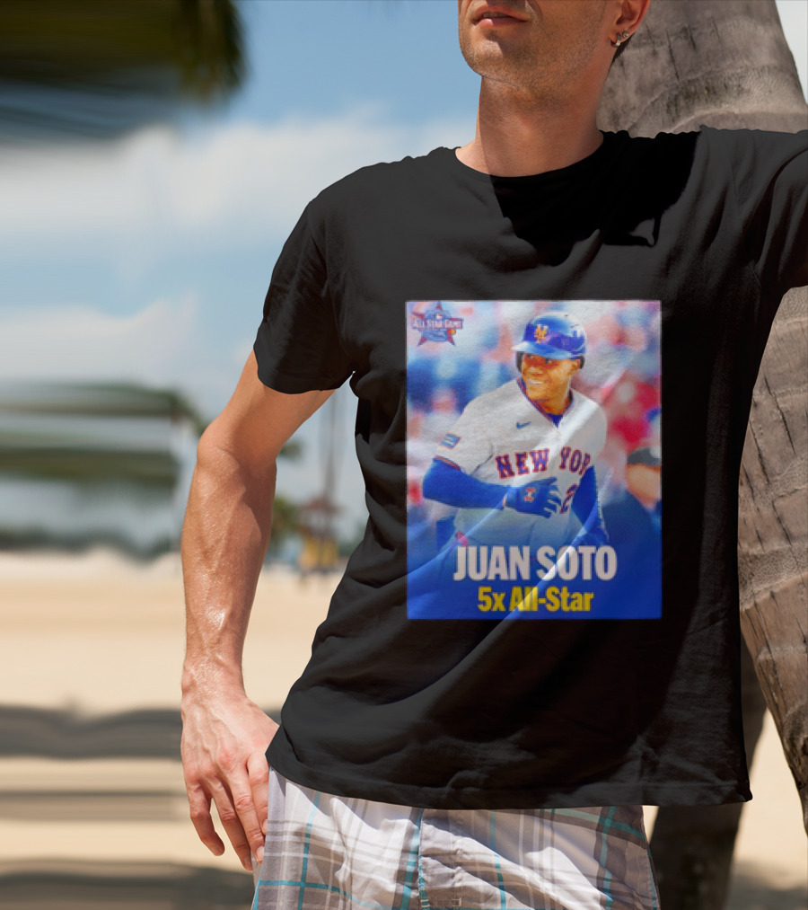 All Star Game 2026 New York Mets Juan Soto 5x All Star T-Shirt