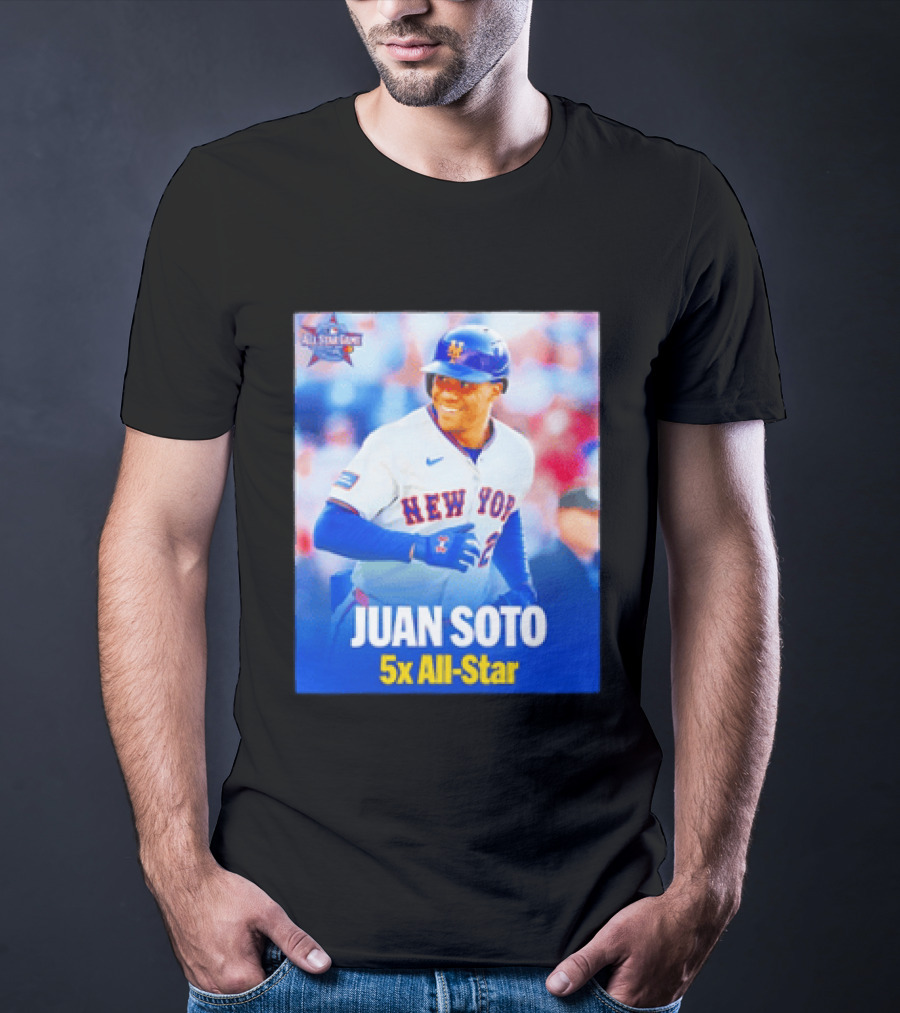 All Star Game 2026 New York Mets Juan Soto 5x All Star T-Shirt