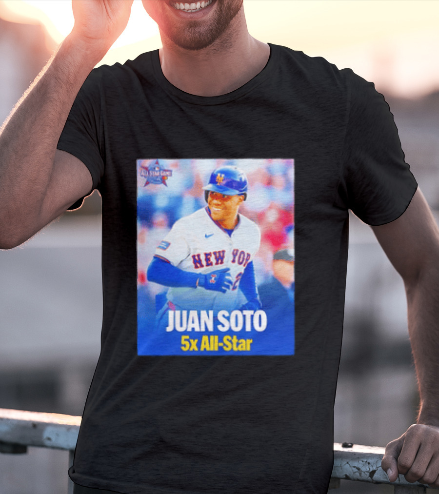 All Star Game 2026 New York Mets Juan Soto 5x All Star T-Shirt