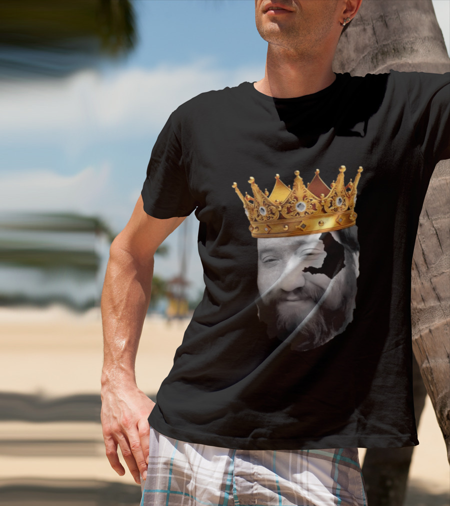 King Santori Cincinnati Bengals Crowned Beard Patch T-Shirt