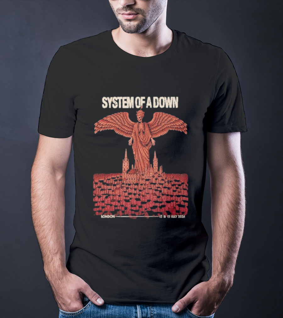 System Of A Down London England July 13 15 2026 Event Pop Up Exclusive SOAD T-Shirt