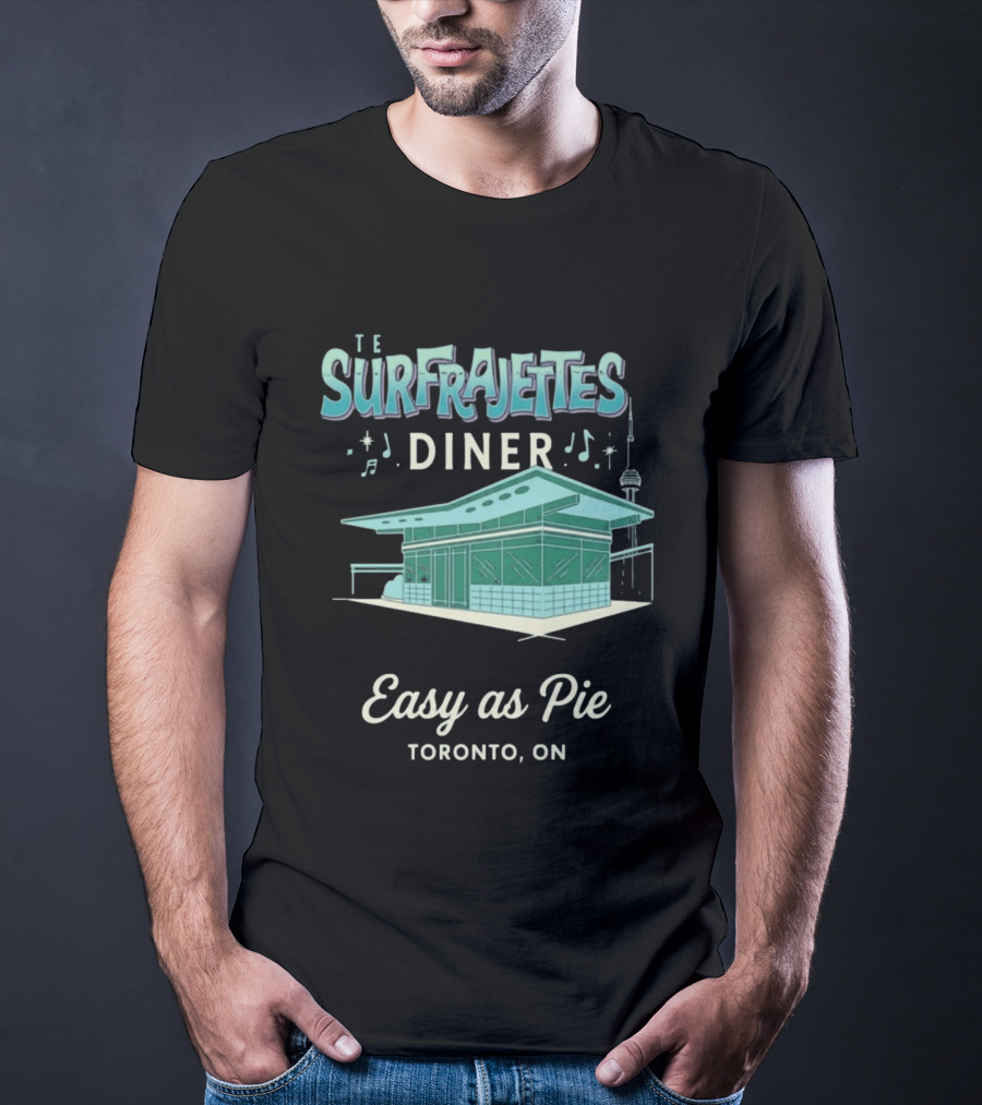 The Surfrajettes Diner Easy As Pie Toronto ON T-Shirt