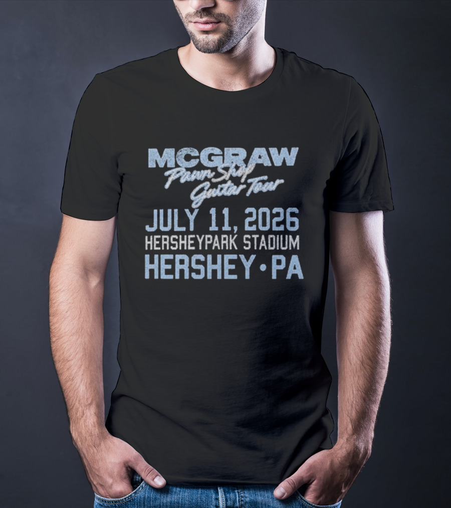 Tim McGraw Standing Room Only Tour July 11 2026 Hersheypark Stadium Hershey PA T-Shirt