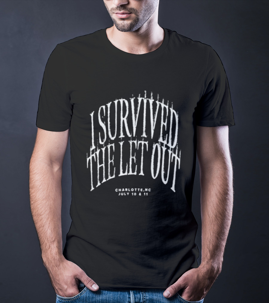 I Survived The Let Out Charlotte NC July 10 11 Concert Event J Cole T-Shirt