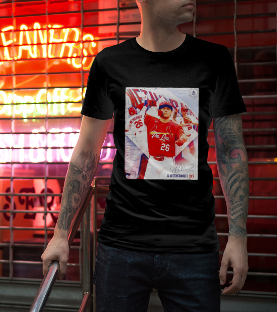 St. Louis Cardinals JJ Wetherholt 26 MLB Fan Memorabilia T-Shirt