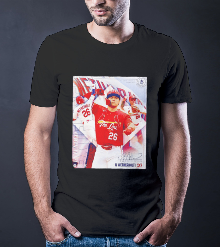 St. Louis Cardinals JJ Wetherholt 26 MLB Fan Memorabilia T-Shirt
