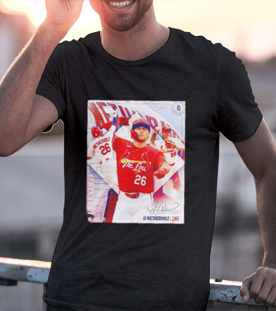 St. Louis Cardinals JJ Wetherholt 26 MLB Fan Memorabilia T-Shirt