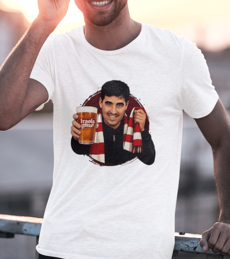 Andoni Iraola Athletic Club Bilbao Beer Glass Scarf Fan T-Shirt