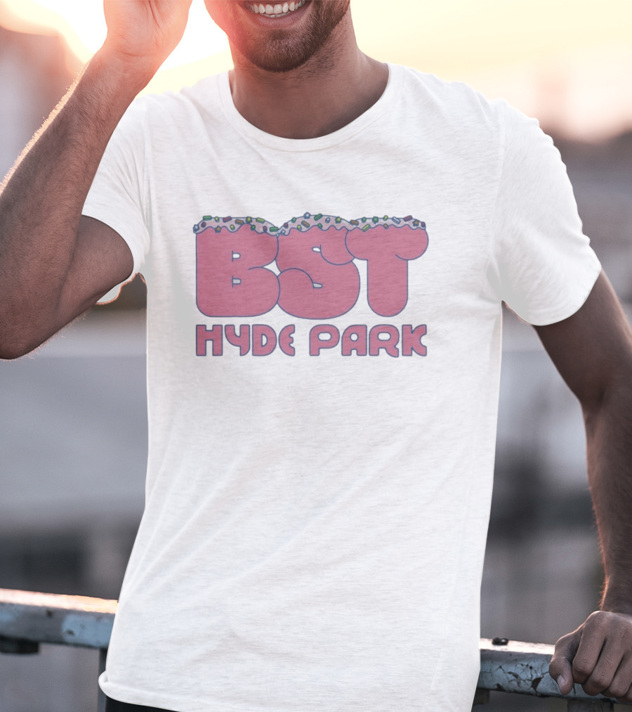 BST Hyde Park 2026 X Lewis Capaldi 12th July Event Pink Frosted Sprinkles T-Shirt