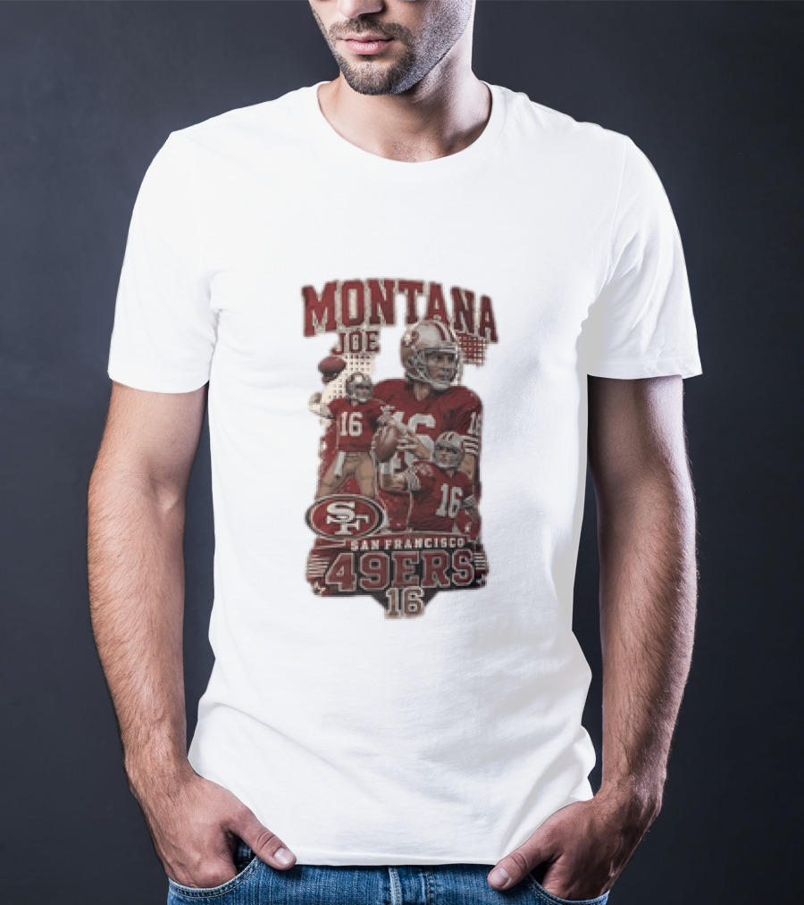 San Francisco 49ers Montana Joe 16 Football Player T-Shirt