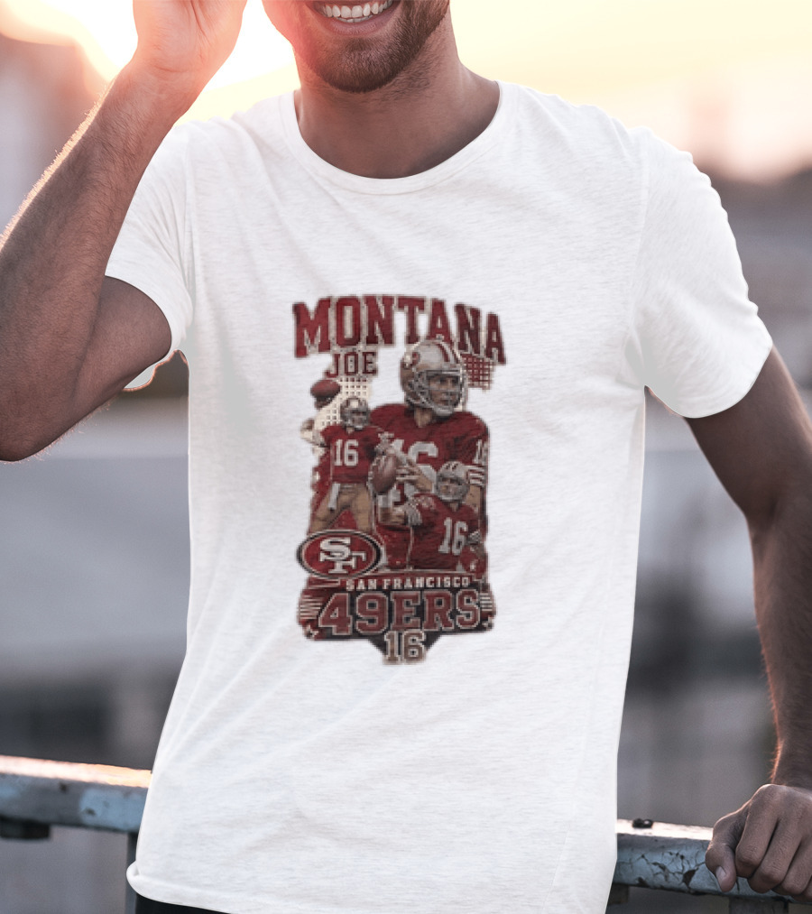 San Francisco 49ers Montana Joe 16 Football Player T-Shirt