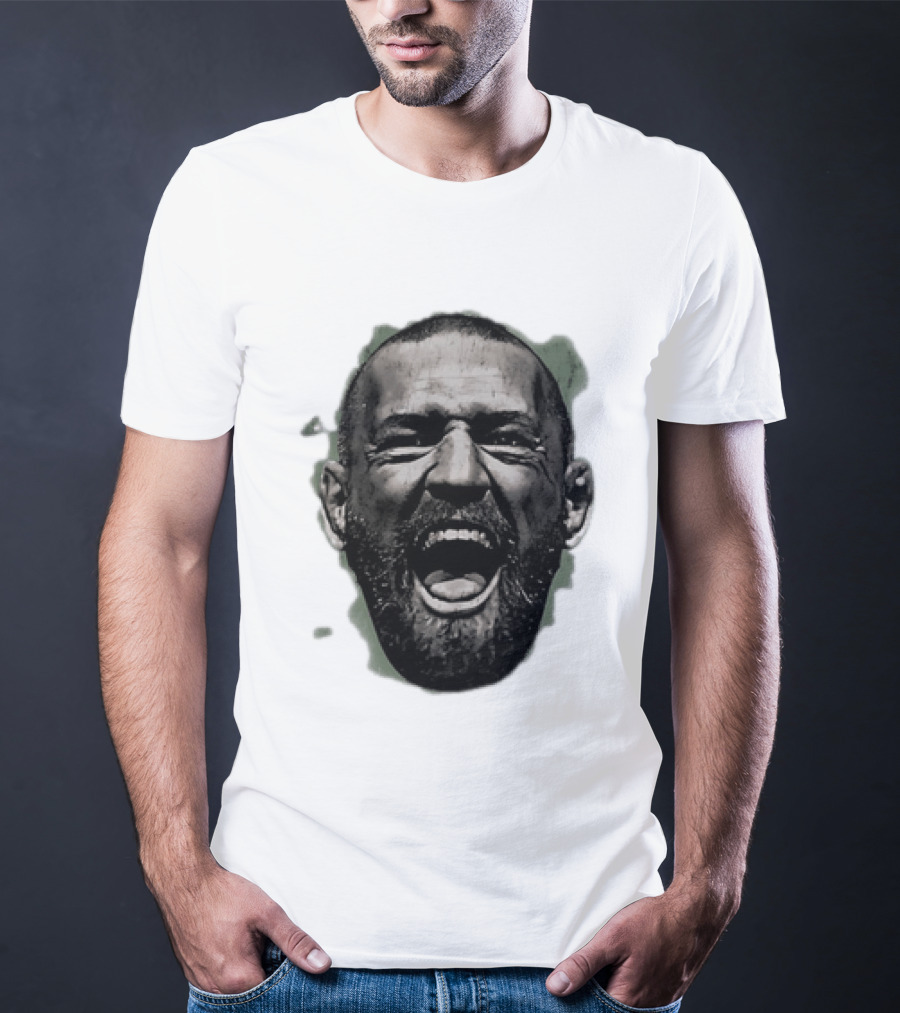 UFC Fighter Yelling Conor McGregor Fight Champion Face T-Shirt