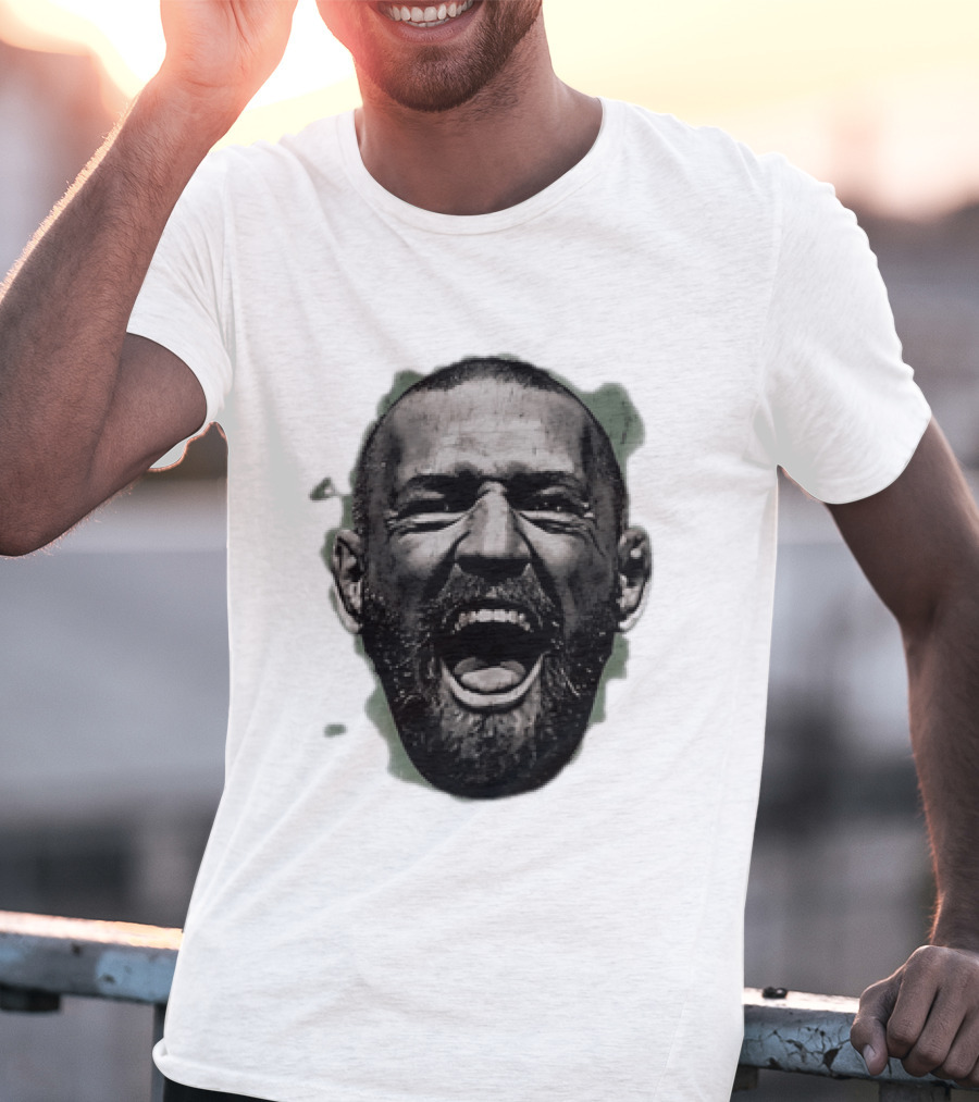 UFC Fighter Yelling Conor McGregor Fight Champion Face T-Shirt
