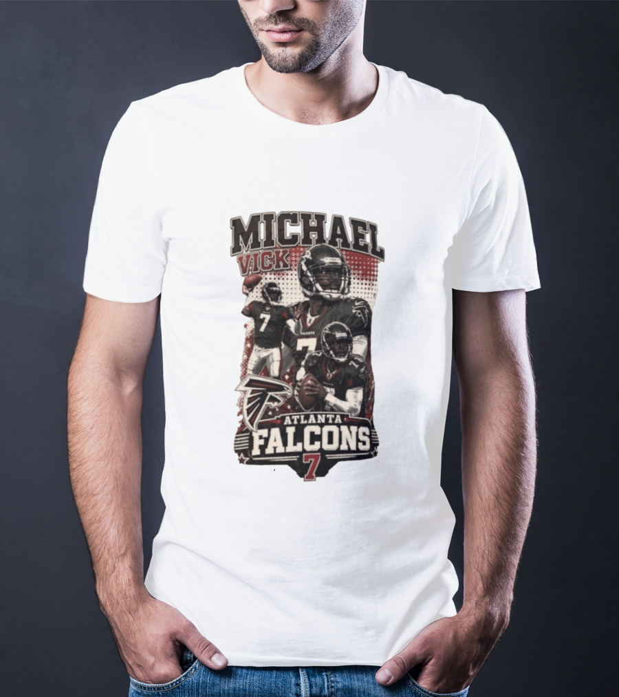 Michael Vick Atlanta Falcons Quarterback 7 Football T-Shirt