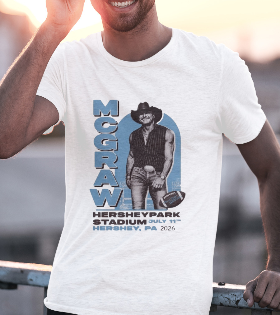 MCGRAW Hersheypark Stadium July 11th Hershey PA 2026 Football T-Shirt