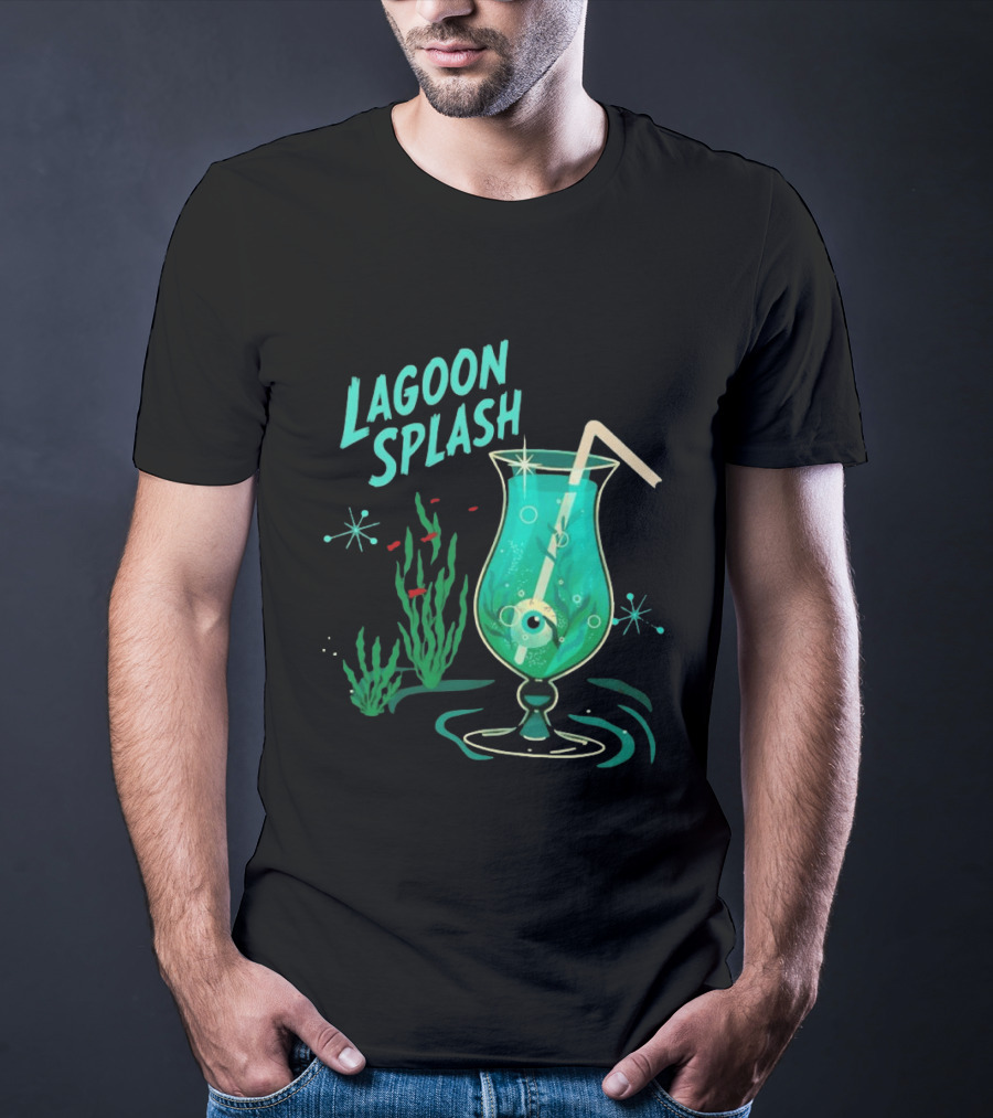 Creature From The Black Lagoon Lagoon Splash Cocktail T-Shirt