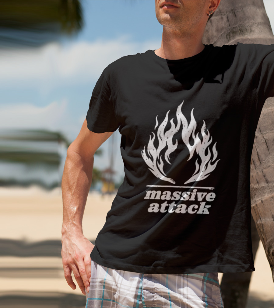 Massive Attack Fire Flame T-Shirt