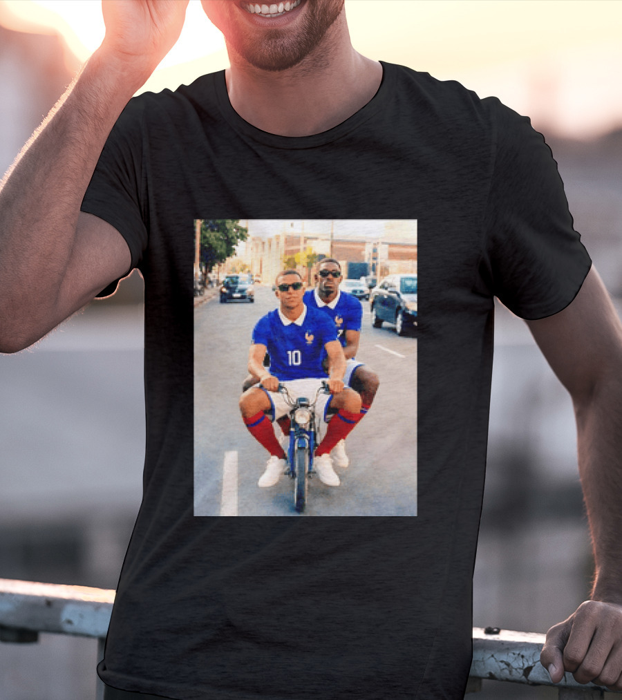 Kylian Mbappé Ousmane Dembélé France Team Jersey T-Shirt