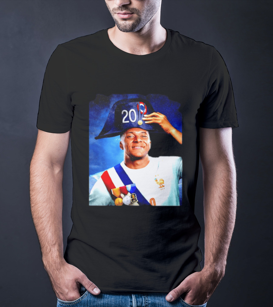 Kylian Mbappé France National Team 2026 Captain No 20 Napoleon Hat T-Shirt