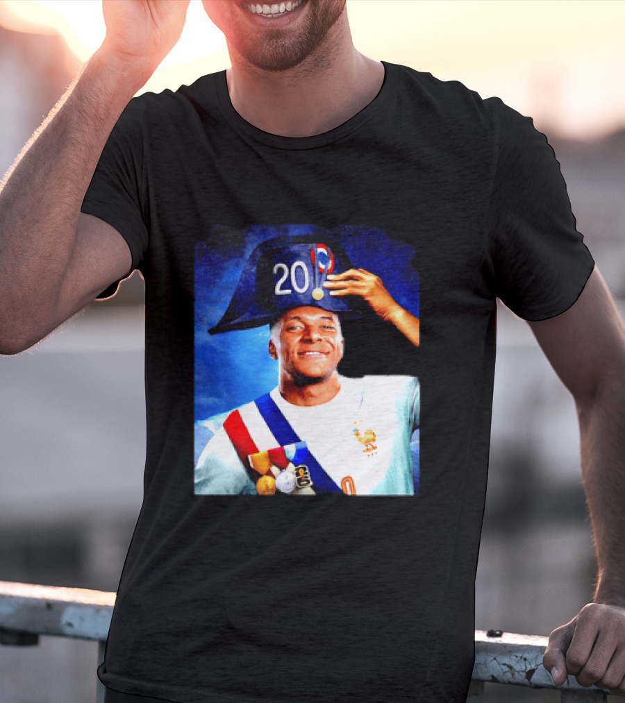 Kylian Mbappé France National Team 2026 Captain No 20 Napoleon Hat T-Shirt