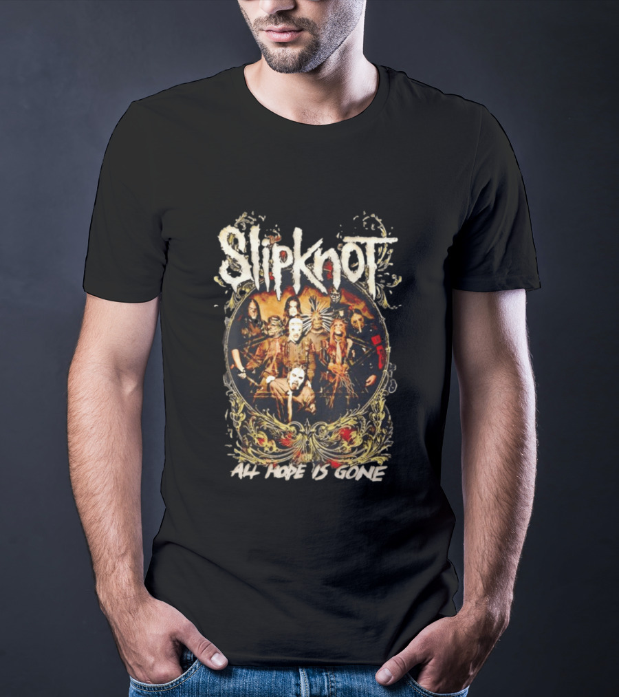 Slipknot All Hope Is Gone Band Concert Group Photo T-Shirt