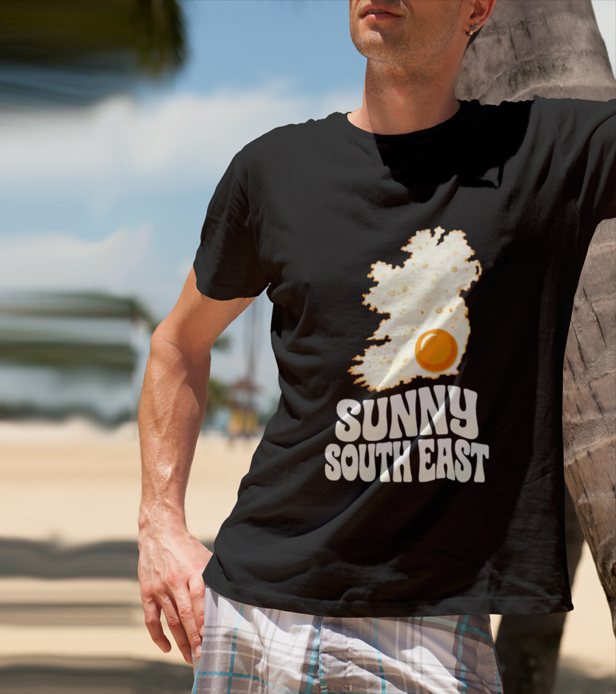 Sunny South East Ireland Fried Egg Map T-Shirt