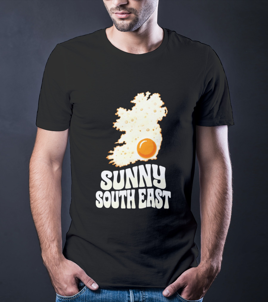 Sunny South East Ireland Fried Egg Map T-Shirt