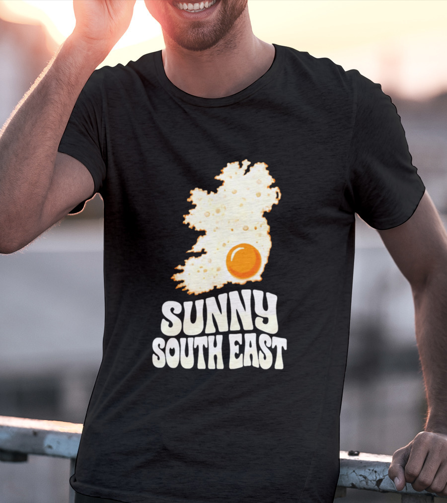 Sunny South East Ireland Fried Egg Map T-Shirt
