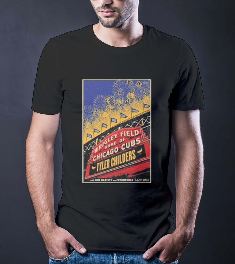 Tyler Childers Wrigley Field Home Of Chicago Cubs Event July 12 2026 T-Shirt