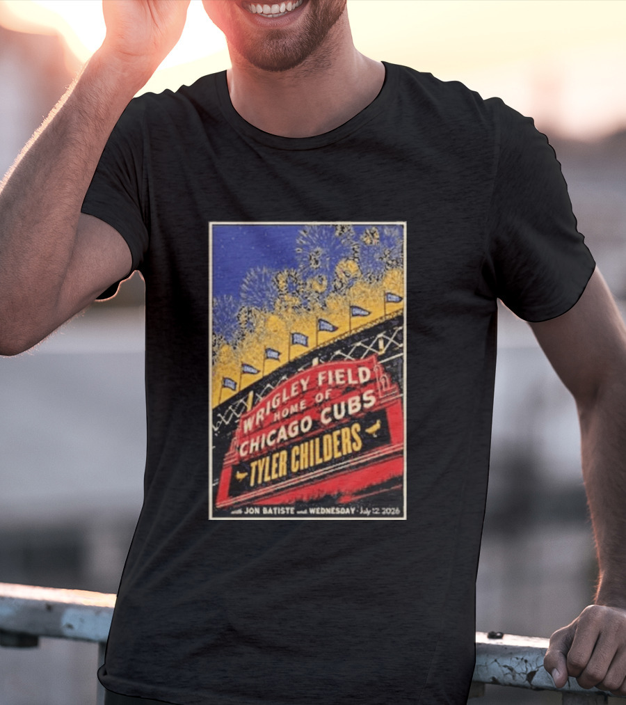 Tyler Childers Wrigley Field Home Of Chicago Cubs Event July 12 2026 T-Shirt