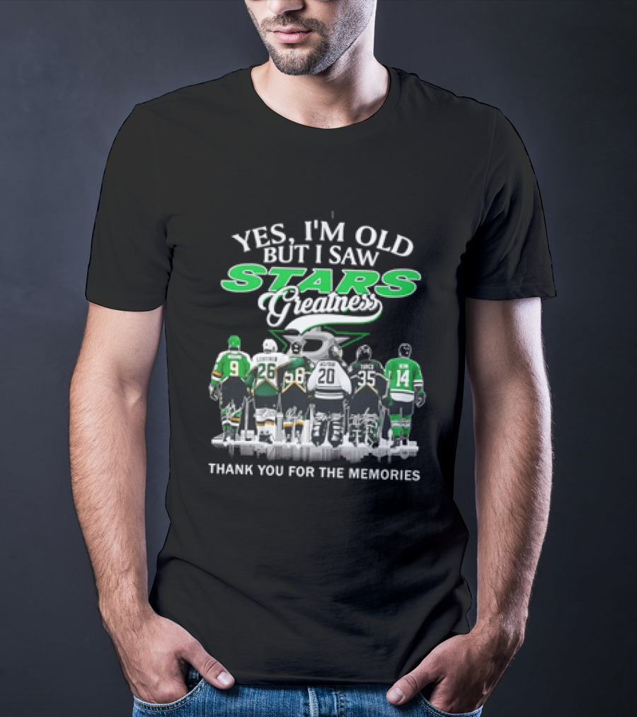 Yes I'm Old But I Saw Stars Greatness Thank You For The Memories T-Shirt