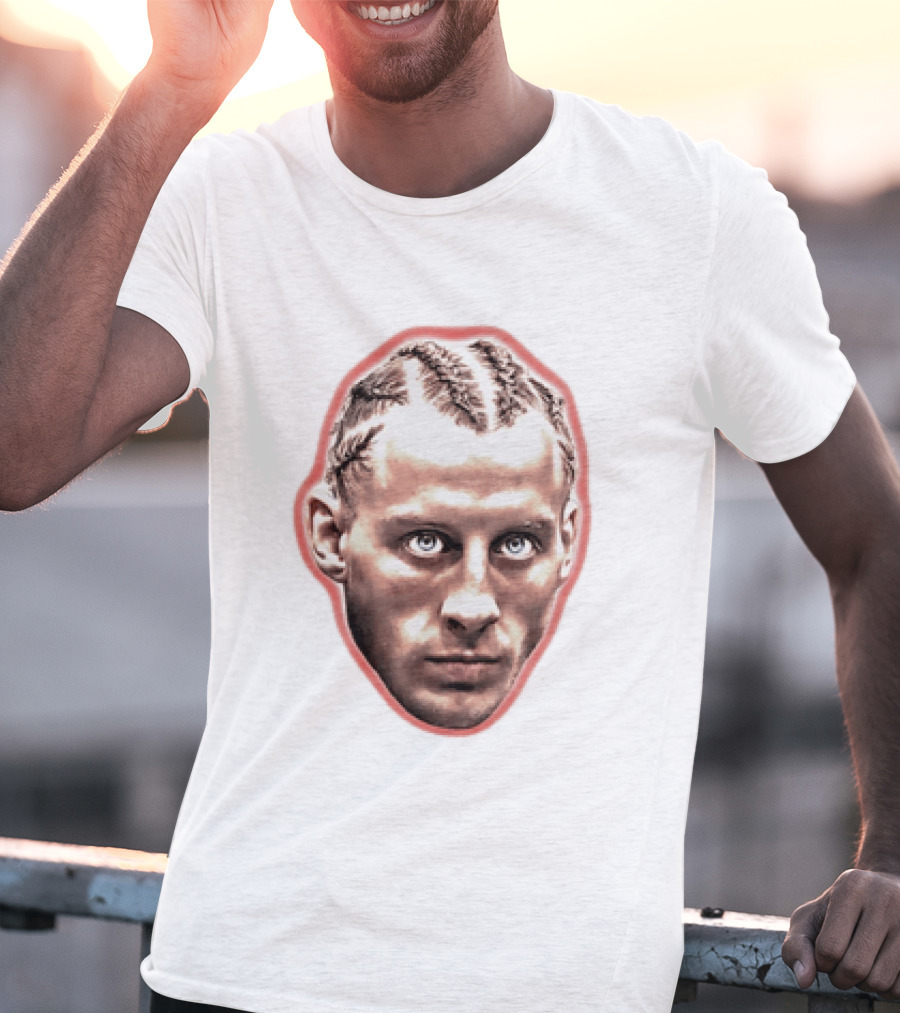Paddy The Baddy Pimblett UFC MMA Fighter Portrait Braided Hairstyle T-Shirt