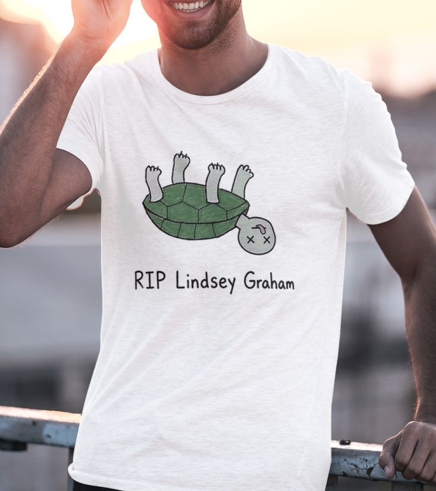 RIP Lindsey Graham Upside Down Turtle T-Shirt