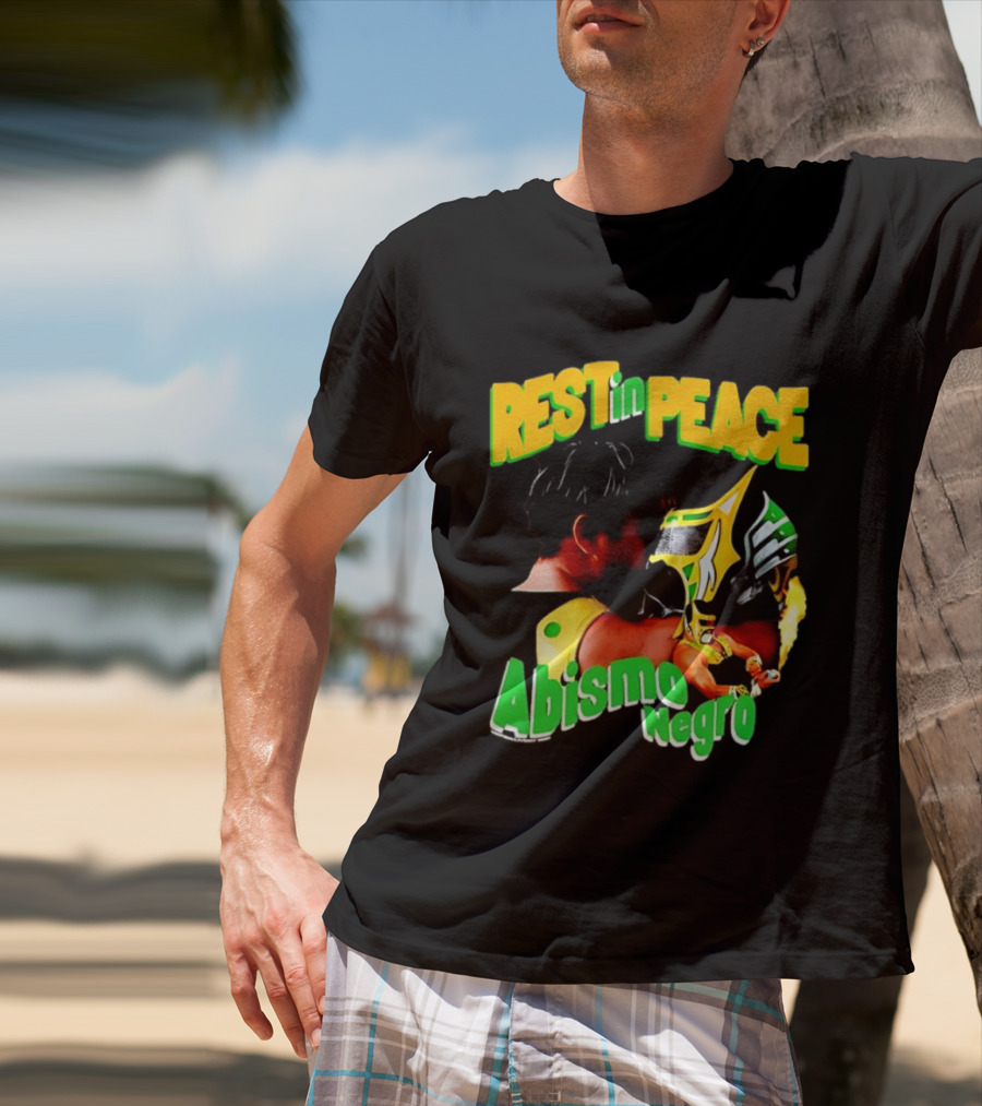 REST In PEACE Abismo Negro Lucha Libre AAA Professional Wrestling T-Shirt