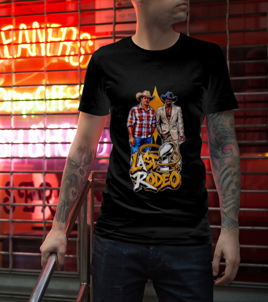 Ben Roethlisberger Hines Ward Last Rodeo Pittsburgh Steelers Iconic Farewell Cowboys NFL Champions T-Shirt