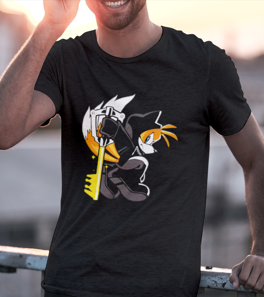 GoblinTengu Yellow Black Hooded Cat Keyblade Warrior T-Shirt