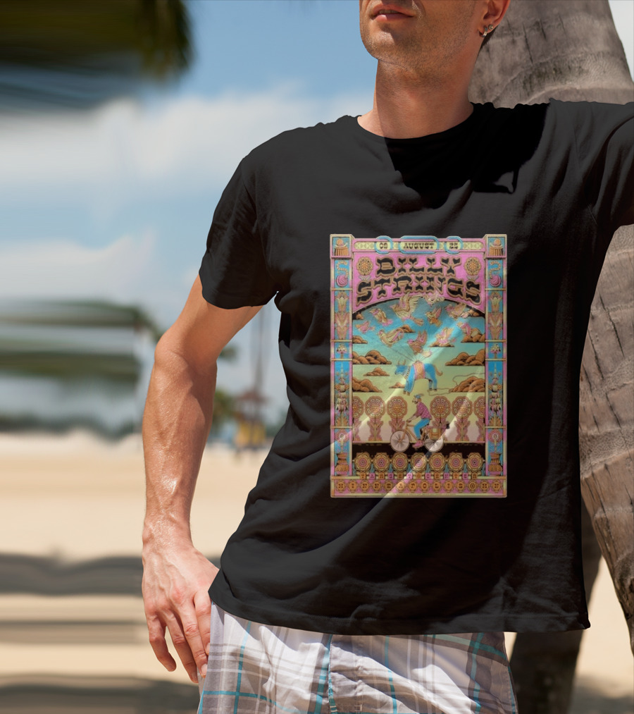Billy Strings August 9 25 Minneapolis MN Psychedelic Style Birds Bicycle Rider T-Shirt