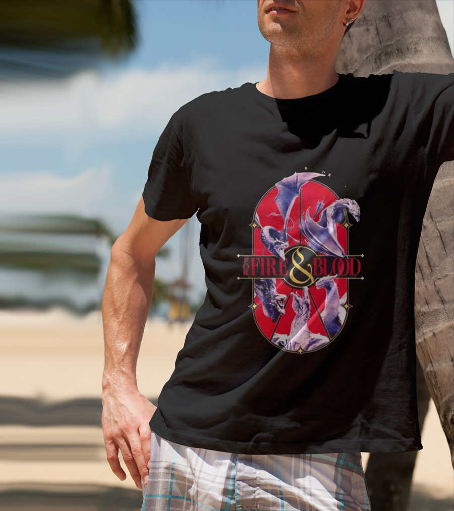 House Of The Dragon Fire And Blood Fantasy Dragons Iconic Show T-Shirt