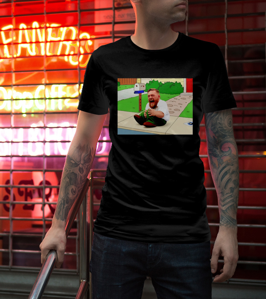 Family Guy Conor McGregor Laughing Curb Scene T-Shirt