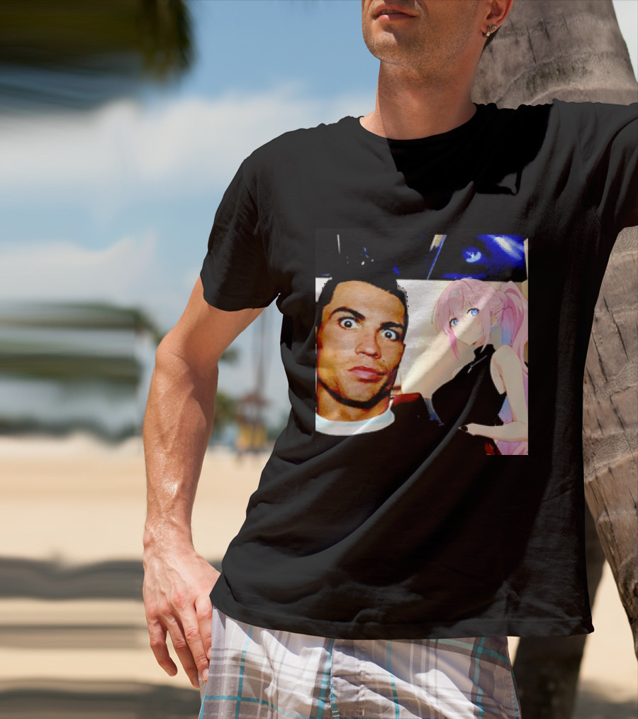 Cristiano Ronaldo Shikimori Anime Manga Collaboration T-Shirt